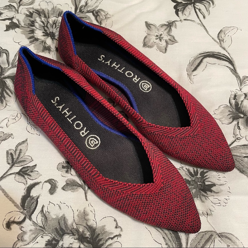 Rothy's The Point in Red Size 7